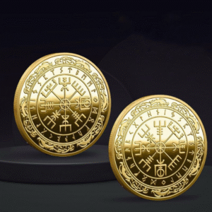 The coin with Vegvisir symbol