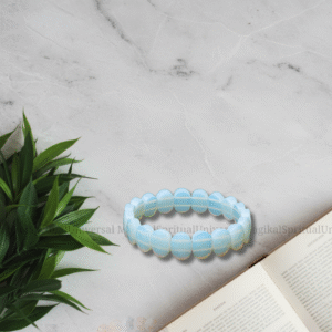 PREMIUM OPALITE WIDE CUT SHAPE FACETED BRACELET
